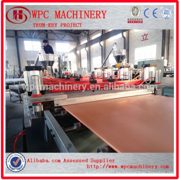 El polvo del PVC agrega la línea de producción compuesta de madera / la línea de producción de la tarjeta de WPC